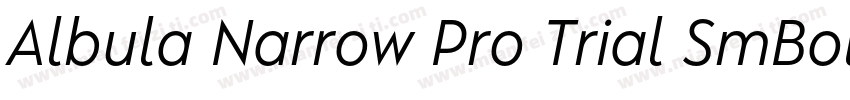 Albula Narrow Pro Trial SmBold字体转换